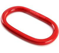yakicag Safety Chain Link, Oblong Master Link, 1 Pack 7/8" Heavy Duty Lifting Ring, 6600 lbs Load Capacity, Heavy Duty Grade 80 Steel, Red