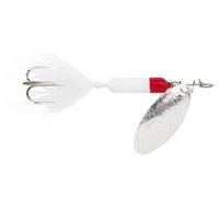 Yakima Bait Wordens Original Rooster Tail Spinner Lure, White Red, 1/8-Ounce