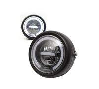 YAKISA Head Lights Moto For Royal For Enfield For Interceptor 650 For Continental GT 6.5 Inch LED Motorcycle Headlight Moto Headlamp Halo Ring DRL Motorcycle Front Headlamp(White)