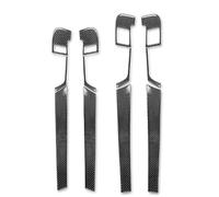 YAKISA Interior Trim for A3 S3 8P 2006 2007 Carbon Fiber Door Pull Handle Frame Panel Trim Strip Car Interior Accessories Decorative Stickers Auto Central Decoration