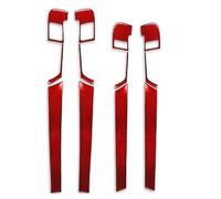YAKISA Interior Trim for A3 S3 8P 2006 2007 Carbon Fiber Door Pull Handle Frame Panel Trim Strip Car Interior Accessories Decorative Stickers Auto Central Decoration