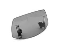 YAKISA Universal Adjustable Motorcycle Windshield Extension (Smoke) For CBF1000A, CBF1000, CBF 125, 500, 600 - ABS Plastic - Front - Motorcycle