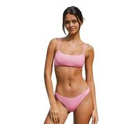 YAKISWIIM Rose Pink Bikini Sets for Women 2 Pieces Adjustable Hollow Out Swimsuit High Cut Ladies Swimwear, M