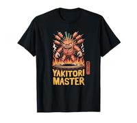 Yakitori Master Funny Japanese Kanji Hanko Stamp Souvenir T-Shirt