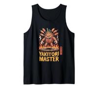 Yakitori Master Funny Japanese Kanji Hanko Stamp Souvenir Tank Top