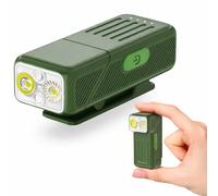 YAKLIM 500LM Mini EDC Flashlight Clip-On Running Light, Rechargeable Pocket Light with 90° Rotatable Head, 10-Mode Waterproof Hands-Free Safety Light for Runners, Night Walking, Cycling &Emergency Use