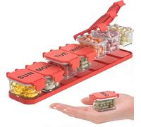 Yaklim Weekly Pill Organiser Once A Day, Extra Large 7-Day Pill Box, Red