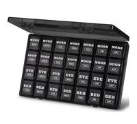 Yaklim Weekly Tablet Organiser 7 Day 4 Times a Day, Large Pill Box