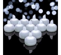 Yakpo 12 Pack Flameless Outdoor Waterproof LED Floating Tea Lights