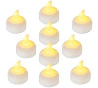 Yakpo 36 Pack Flameless LED Floating Waterproof Tealight Candles, Battery Operated Outdoor Warm White Flickering Votive Tea light Candles Bulk for Wedding Centerpiece, Vase, Pond, Tub, SPA Decorations