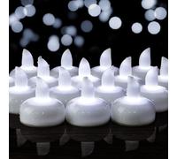 Yakpo 48 Pack Flameless Waterproof Outdoor LED Floating Tea Lights