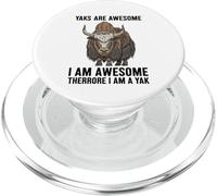 Yaks Are Awesome I Am Awesome Therefore I Am A Yak PopSockets PopGrip for MagSafe