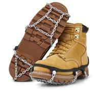 Yaktrax Chains Heavy Duty Traction Hiking Cleats, Durable TIG Welded Links, Provides Traction In Ice & Snow, Black, X Large, EU, Shoe Size: 46 +