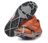 YakTrax Run Ice & Snow Grips For Running Shoes, 3mm Carbide-Steel Spikes & 1.4mm Stainless-Steel Coils, Provides Traction In Ice & Snow, Grey, Small, EU Shoe Size: 38-40