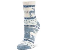 YakTrax Unisex Calcetines De Casa Mujer Alce Azul Hielo Socks, Moose Blue, S UK