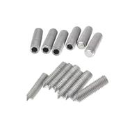 YAKUFAST 10 Pcs M1.6 M2 M2.5 M3 M4 M5 M6 M8 M10 X 3-60 Mm Pure Titanium TA2 GR2 Cup Point Flat Culet Headless Hex Allen Socket Screw Bolt(Flat-M1.6x3mm)