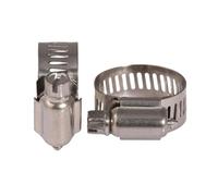 YAKUFAST 10pcs 16-25mm Stainless Hose Clamp Worm Drive