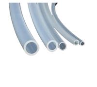 YAKUFAST 1M/5M Transparent Flexible Silicone Tubing ID 0.5 1 2 2.5 3 4 5 6 7 8 Mm Tube Pipe Temperature Resistance Nontoxic(1 Meter_ID 2MM OD 4MM)