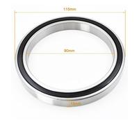 YAKUFAST 1pc 6811 6812 6813 6814 6815 6816 6817 6818 6819 6820 2RS DDU RS Bearing Thin Deep Groove Ball Bearings(6818-2RS 90X115X13mm)