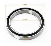 YAKUFAST 1pc 6811 6812 6813 6814 6815 6816 6817 6818 6819 6820 2RS DDU RS Bearing Thin Deep Groove Ball Bearings(6812-2RS 60X78X10mm)