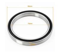 YAKUFAST 1pc 6811 6812 6813 6814 6815 6816 6817 6818 6819 6820 2RS DDU RS Bearing Thin Deep Groove Ball Bearings(6815-2RS 75X95X10mm)