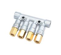 YAKUFAST 2/3/4/5/6 Way Aluminum Lube Oil Piston Distributor Value Manifold Block(2 Way)