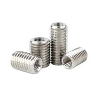 YAKUFAST 2/5pcs Insert Sleeve Converter Nut Coupler M2 M3 M4 M5 M6 M8 M10 M12 304 Stainless Steel Inside Outside Thread Adapter Screw Nut(Length 10mm,M5-M8 (5pcs))