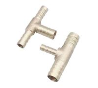 YAKUFAST 4mm 5mm 6mm 8mm 10mm 12mm 14mm 16mm Tee Type Reducing Hose Barb Brass Barbed Tube Pipe Fitting Reducer Coupler Connector Adapter(OD 12-12-12)