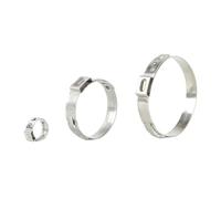 YAKUFAST 5/10PCS 304 Stainless Single Ear Hose Clamp Kit
