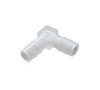 YAKUFAST 5pcs 1.6/2.4/6/8/10/12/20mm Plastic Pagoda Barbed Equal Elbow L Type Hose Connector Pipe Fitting Tube Joint for Garden(14mm-14mm)