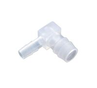 YAKUFAST 5pcs 1.6/4/6/8/10/12mm Reducer Union Plastic Pagoda Barbed Equal Elbow L Type Hose Connector Pipe Fitting Tube Joint for Garden(8mm-10mm)