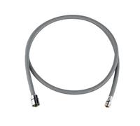 YAKUFAST F1/2 M15*1 Nylon Braided Flexible Hose Kitchen Faucet Pull Out Hose Motion Connetor Plumbing Hose Silica Gel Inner Tube Gray(150cm)