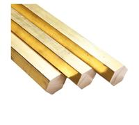 YAKUFAST H59 Brass Hexagonal Bar Solid Brass Hex Rod CNC Metal 3mm 4mm 4.5mm 5mm 5.5mm 6mm 7mm 8mm 9mm 10mm 11mm 12mm 13mm 14mm~32mm(H59 24x200mm)