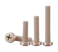 YAKUFAST M1.4 M2 M2.5 M3 M4 M5 M6 M8 X 3-80mm PEEK Cross Pan Head Bolts Screw Machine Anti Corrosion High Temperature(M8x40mm1 PC)
