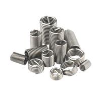 YAKUFAST M3 M4 M5 M6 M8 M10 M12 304 Stainless Steel Wire Helical Threaded Inserts Screw Coiled Set Helicoil Thread Repair Insert(1D,M4 x 0.7 (50pcs))