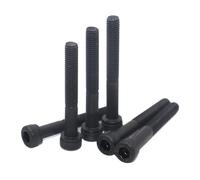 YAKUFAST M3 M4 M5 M6 M8 M10 M12 Half Thread Hex Socket Cap Head Bolt DIN912 Grade 12.9 Carbon Steel Extended Length Cup Head Screw(55mm,M8 x 2pcs)