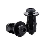 YAKUFAST M4 M5 M6 M8 Petal Shape Rivet Nut Screw Bolt Kit Expansion Metal Rivetnut Panel Car License Plate Clamp Lock Jack Nuts(Round Head (Black),M4x20(30Pcs))