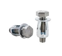 YAKUFAST M4 M5 M6 M8 Petal Shape Rivet Nut Screw Bolt Kit Expansion Metal Rivetnut Panel Car License Plate Clamp Lock Jack Nuts(External Hex(Silver),M8x21(30Pcs))