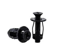 YAKUFAST M4 M5 M6 M8 Petal Shape Rivet Nut Screw Bolt Kit Expansion Metal Rivetnut Panel Car License Plate Clamp Lock Jack Nuts(Cross Flat (Black),M4x16(20Pcs))