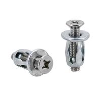 YAKUFAST M4 M5 M6 M8 Petal Shape Rivet Nut Screw Bolt Kit Expansion Metal Rivetnut Panel Car License Plate Clamp Lock Jack Nuts(Cross Flat (Silver),M4x20(50Pcs))