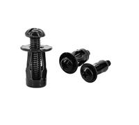YAKUFAST M4 M5 M6 M8 Petal Shape Rivet Nut Screw Bolt Kit Expansion Metal Rivetnut Panel Car License Plate Clamp Lock Jack Nuts(Cross Head (Black),M6x20(30Pcs))
