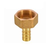 YAKUFAST PC PCF PL PLF Pagoda Connector 6 8 10 12 14 16mm Hose Barb Connector Hose Tail Thread 1/8 1/4 3/8 1/2 BSP Brass Pipe Fitting(Femal,12MM Barb_3/8")