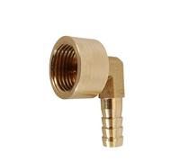YAKUFAST PC PCF PL PLF Pagoda Connector 6 8 10 12 14 16mm Hose Barb Connector Hose Tail Thread 1/8 1/4 3/8 1/2 BSP Brass Pipe Fitting(PLF,12MM Barb_1/4")
