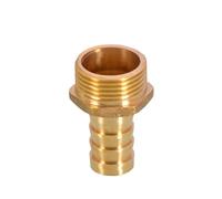 YAKUFAST PC PCF PL PLF Pagoda Connector 6 8 10 12 14 16mm Hose Barb Connector Hose Tail Thread 1/8 1/4 3/8 1/2 BSP Brass Pipe Fitting(Male,10MM Barb_1/2")