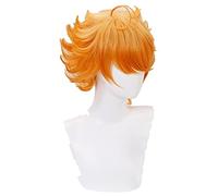 Yakusoku no Neverland 63194 Emma Cosplay Wigs 30cm Short Heat Resistant Synthetic Hair Perucas Cosplay Wig + Wig Cap