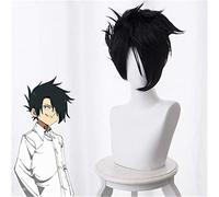 Yakusoku No Neverland Black Cosplay Wig Short Black Hair the Promised Neverland Ray Anime Costume Wigs KUZ483
