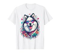 Yakutian Laika Dog St Valentines Day Artwork Value Graphic T-Shirt, Men, White, L