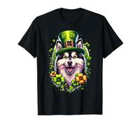 Yakutian Laikas Dog St Patricks Day Artwork Value Graphic T-Shirt, Men, Black, S