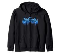 Yakutsk Russia Coldest City on Earth Zip Hoodie