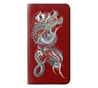 Yakuza Dragon Tattoo PU Leather Flip Case Cover For Sony Xperia XA2 Ultra